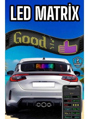 Led Matrix Panel Dijital Ekran Kumandalı Pixsel Görünümlü