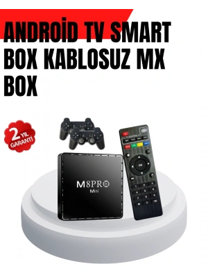M8Pro 2GB RAM + 64GB Retro Oyunlu TV Box