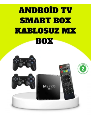 M8Pro Android TV Box ve Retro Oyun Konsolu 64GB