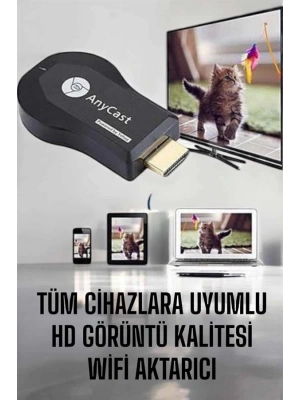 M9 Plus Kablosuz Görüntü+Ses Aktarıcı HDMI TV
