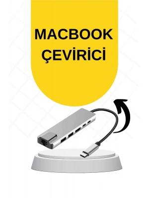 Macbook Pro/air Uyumlu USB Type-C 8 In 1 Hub Dönüştürücü Çevirici Çoklayıcı USB Hdmı Micro Sd 8 Girişli