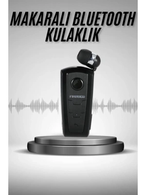 Makaralı Bluetooth Kulakiçi Yaka Kulaklığı Kablosuz Kulaklık