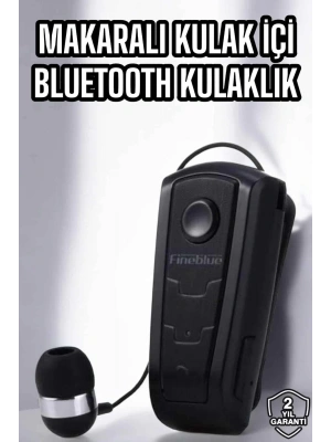 Makaralı Bluetooth Kulaklık Çağrı Cevaplama Kablolu Uzun Pil Ömrü