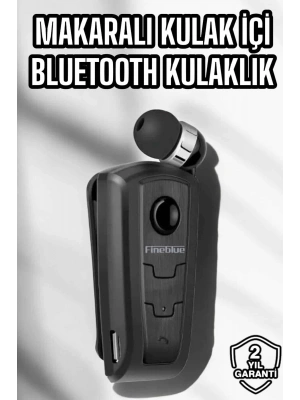 Makaralı Bluetooth Kulaklık Kulak İçi Android iOS Uyumlu Titreşimli