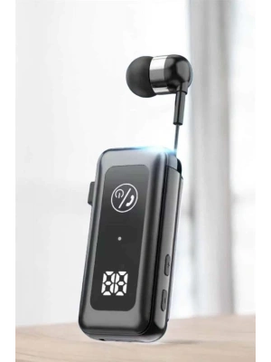 Makaralı Bluetooth Kulaklık Kulak İçi Dijital Göstergeli Yüksek Ses Kaliteli