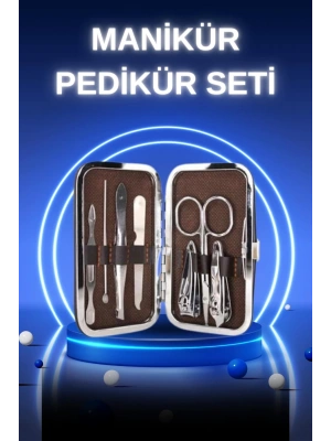Manikür Pedikür Seti 7 Parça Tırnak Mantarı Tırnak Batığı Temizleme Taşınabilir