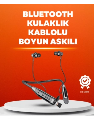 Manyetik Başlıklı Bluetooth Kulaklık – 120 Saat Şarjlı, Konforlu Tasarım