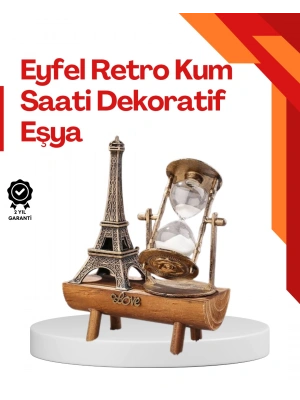 Masa Üstü Ahşap Kum Saati – Dekoratif, Dayanıklı ve Şık