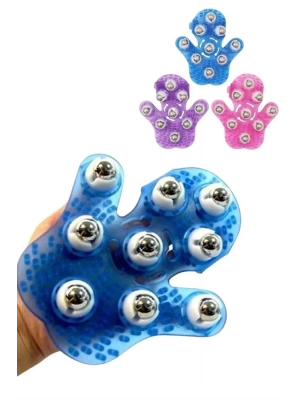 Masaj Aleti El Şeklinde Omuz Bacak Bilyeli Masaj Eldiveni El Şekilli