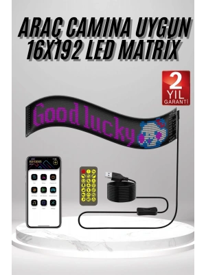 Matrix Led 16x192 Dijital Ekran Kumandalı LED Ekran Yazı