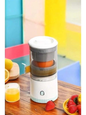 Meyve Sıkacağı USB Şarjlı Taşınabilir Çift Bıçaklı Güvenlik Kilidi