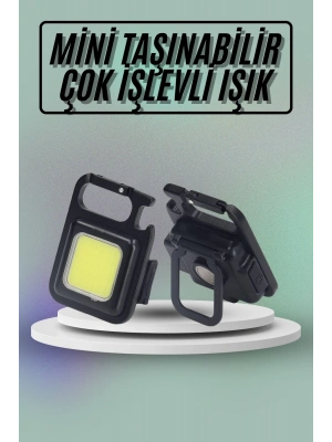Mıknatıslı Parlak Led Işık 3 Fonksiyonlu Şarj edilebilir Ledli Mini Taşınabilir