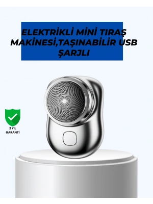 Mikro titreşim motorlu, düşük sesli, USB girişli tıraş makinesi
