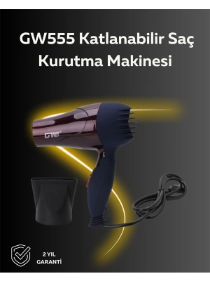 Mini Boy 1500W Saç Kurutma Makinesi | Katlanabilir Sap, Yoğunlaştırıcı Başlık, Seyahat İçin İdeal