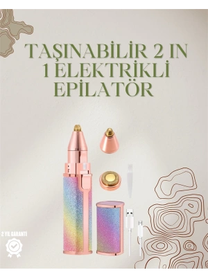 Mini Elektrikli Epilatör Cihazı – USB Şarjlı, Acısız Yüz ve Kaş Bakım Aleti
