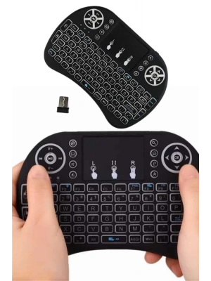 Mini Klavye Gaming Pc Playstation Ledli Mouse Rgb Mouse Bluetooth Usb