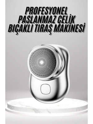 Mini Sıfır Sakal Yanak Tıraş Makinesi USB Şarjlı Sıfır Sakal Taşınabilir Korumalı