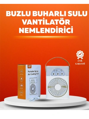 Mini USB Klima Fan | 3 Kademeli Spreyli Hava Soğutucu, Taşınabilir
