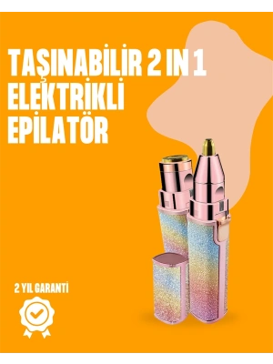 Mini USB Şarjlı Elektrikli Epilatör – Kaş ve Yüz Tüy Temizliği İçin 2si 1 Arada