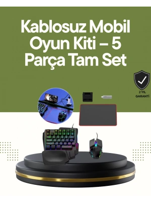 Mobilde Konsol Deneyimi – 5in1 Bluetooth Oyun Seti (iOS ve Android Uyumlu)