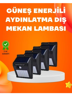 Montajlı Güneş Enerjili Duvar Tipi Aydınlatma – 8 Saat Çalışma Süresi
