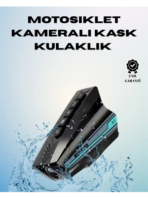 Motosiklet Kask İçi Akıllı Kamera – 2000 mAh, 128 GB SD Kart Desteği