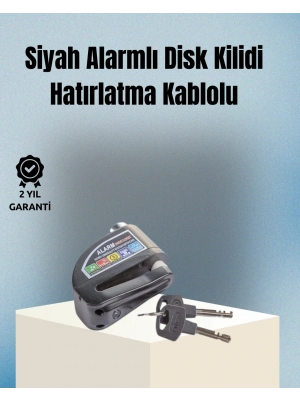 Motosiklet ve Bisiklet İçin 6mm Pinli Alarmlı Disk Kilidi