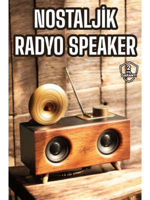 Nostaljik Görünümlü Bluetooth Bağlantılı Speaker