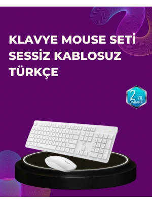 Ofis ve Ev Kullanımı İçin Kablosuz Klavye Fare Seti - Ergonomik ve Pratik