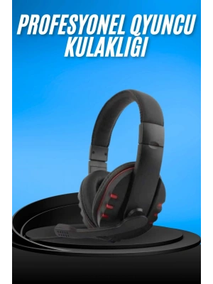 Oyuncu Kulaklığı Kulak Üstü Kablolu Gaming Kulaklık Mikrofonlu ANC Özelliği