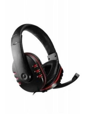 Oyuncu Kulaklığı Kulak Üstü Kablolu Stereo Mikrofonlu Yumuşak Kulak Yastığı