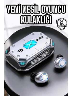 Oyuncu Kulaklığı Yeni Nesil Kablosuz Uzun Pil Ömrü Bluetooth Kulaklık