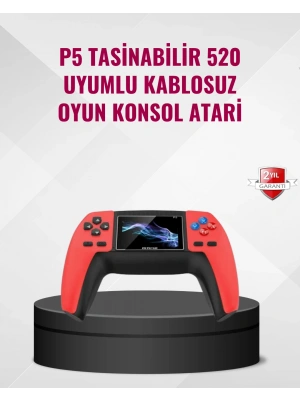 P5 Retro GamePad 520 Oyunlu Taşınabilir Oyun Konsolu