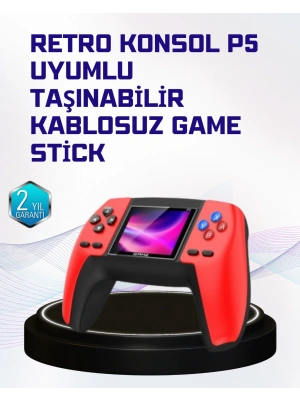 P5 Retro Oyun Konsolu | Ergonomik Tasarım, Taşınabilir