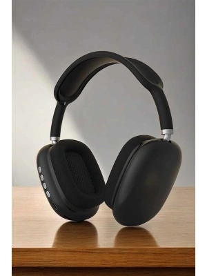 P9 Plus Kulaklık Siyah Bluetooth Bağlantılı Kulak Üstü Kablosuz ANC Özelliği