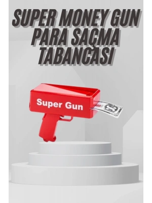 Para Dolar Saçma Para Atma Tabancası Otomatik Kırmızı Oyuncak