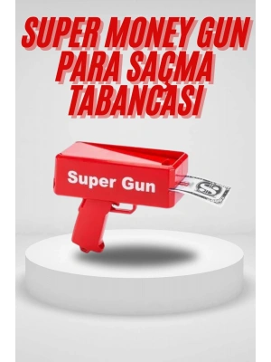 Para Saçma Tabancası Kırmızı Para Fırlatma Oyuncağı Parti Eğlencesi