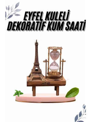 Paris Eyfel Kulesi Hediyelik Eyfel Retro Kum Saati Dekoratif Eşya