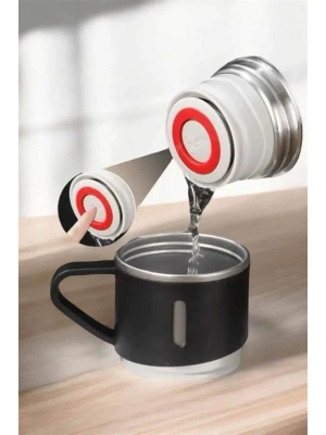 Paslanmaz Çelik 3’lü Termos Seti Vakumlu ve 8 Saat Isı Koruma