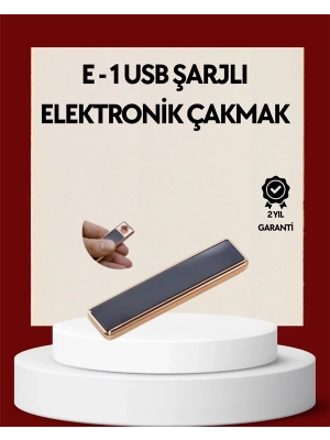 Plazma Ark Teknolojili Elektrikli Çakmak – Dokunmatik, LED Göstergeli, Şarj Edilebilir