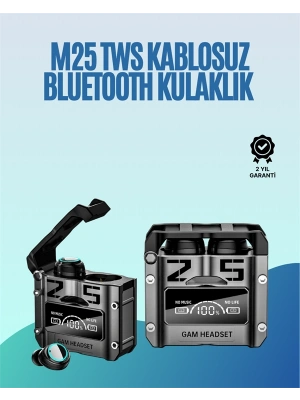 Powerbank Özellikli Kablosuz Kulaklık | Otomatik Bağlantı | Şarj Kutusu Dahil