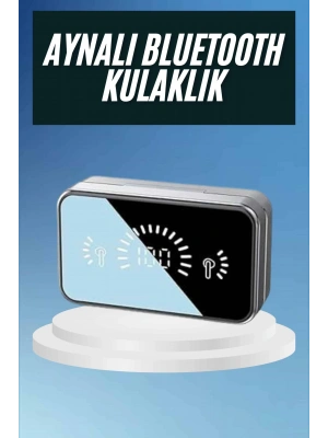 Powerbankli Bluetooth Kulaklık Yüksek Ses Aynalı Çift Dijital Gösterge Ekranı