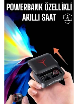 Powerbankli Kulaklık Bluetooth Bağlantılı Çoklu Bağlantı