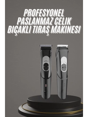Pro Şarjlı Saç Sakal Tıraş Makinesi Ense Kesme Makinesi Lazer Öncesi Kısaltma
