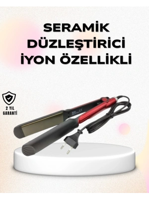 Profesyonel Saç Düzleştirici – 360° Döner Kablo ve Kompakt Tasarım
