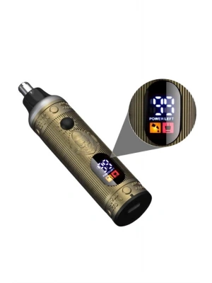 Profesyonel Saç Sakal Vücut Kulak ve Burun Tıraş Makinesi 3 Başlıklı