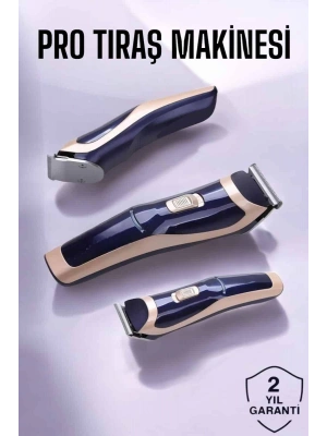 Profesyonel Şarjlı Saç ve Sakal Traş Makinesi Kolay Kullanım