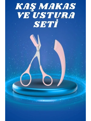 Profesyonel Taraklı Kaş Usturası ve Kaş Makası Bıyık Alma Kaş Usturası