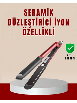 Profesyonel Titanyum Saç Düzleştirici – Ayarlanabilir Isı ve Hızlı Isınma Özellikli