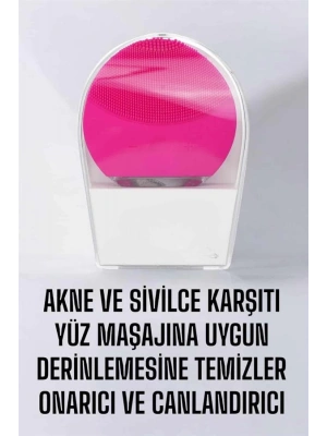 Profesyonel Yüz Temizleme Masaj Aleti Su Geçirmez, Kablosuz Şarj Özellikli Kolay Temizlenebilir